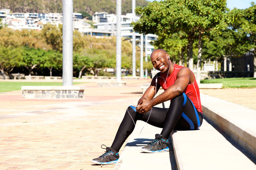 Happy-African-Man-Taking-Break-From-Physical-Training-CBDBotanicaltherapy